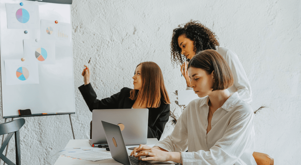 business women in a meeting